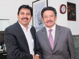 Sofio Ramírez y Carlos Navarrete sostuvieron una reunión este jueves. TWITTER / @Navarretecarlos