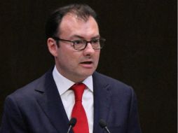 Luis Videgaray, secretario de Hacienda, recalca que en lo que va del año las cifras de crecimiento son esperanzadoras. NTX / ARCHIVO