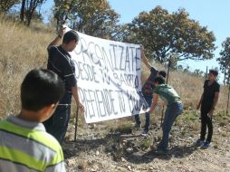 El Ayuntamiento de Zapopan clausura de forma temporal la obra debido a que las comunidades no fueron informadas sobre el proyecto. EL INFORMADOR / A. Hinojosa