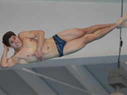 La dupla de Diego Balleza (foto) y Jonathan Ruvalcaba obtuvo medalla de bronce en la segunda jornada del Grand Prix de Clavados. TWITTER / @CONADE