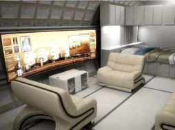 Habitáculo donde vivirán los integrantes de esta misión a Marte. EFE / B. Versteeg