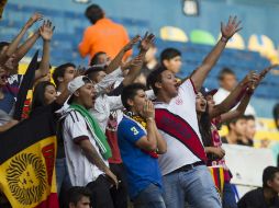 Los pocos aficiones que había, apoyaban al equipo con cánticos y porras. EL INFORMADOR / J. Mendoza