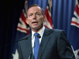 El primer ministro australiano, Tony Abbott anuncia que buscarán cambiar las leyes de inmigración y ciudadanía. EFE /