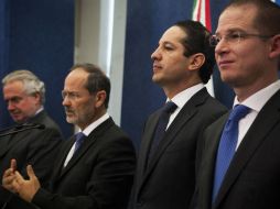 Previamente en rueda de prensa, el diputado federal rechazó adelantar sus aspiraciones políticas futuras. SUN / C. Blanquet