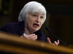 Janet Yellen, titular de la Reserva Federal, comparece ante el Comité Bancario del Senado de los Estados Unidos. AP / S. Walsh