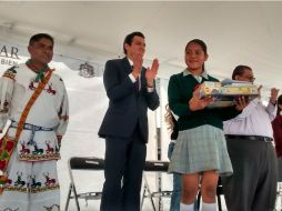 Este día se efectuó la muestra 'Jalisco sin hambre', donde también hubo un concurso de dibujo. ESPECIAL /