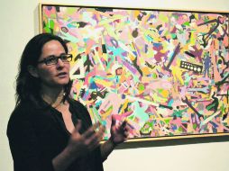 Tatiana Cuevas, curadora de la muestra. ESPECIAL / SCJ