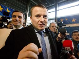 Vladímir Demchyshyn, ministro de Energía de Ucrania, asistió junto con su homólogo ruso a la reunión de la CE para llegar a un acuerdo. AP / V. Mayo