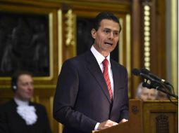 Dijo que las reformas en México tienen por objeto liberar el potencial de la nación, donde se goza de estabilidad política y económica. AFP / T. Melville