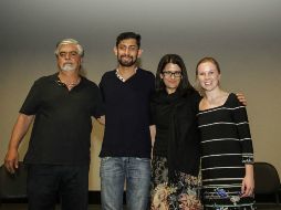 De izquierda a derecha, Carlos Gaviria, Hugo Ruiz Hernández, mariana Chenillo y Lauren Jéssica Conn en el FICG. EL INFORMADOR / J. Mendoza