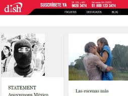 El mensaje duró unos minutos en el portal Dish. ESPECIAL / dish.mvsdigital.tv