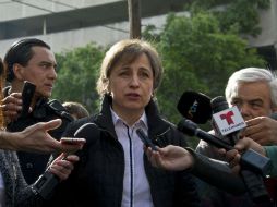 MVS ha señalado que no hay posibilidades para llegar a un arreglo con la periodista. AFP / ARCHIVO