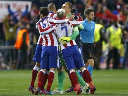 El pase fue una recompensa para el Atlético, mejor en el encuentro de alto voltaje. AP / D. Ochoa