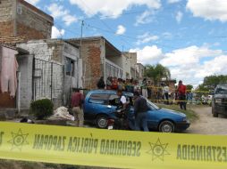 En el lugar se encontraron alrededor de 14 casquillos de armas calibre 9 milímetros y .380. EL INFORMADOR /