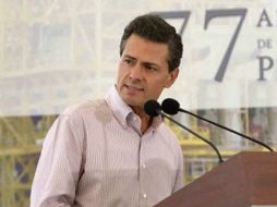 El Mandatario sostiene que la legislación es ''un gran avance para la rendición de cuentas''. EFE / Presidencia de México