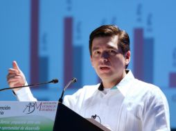 Fernando Aportela considera que la meta de 40% de financiamiento al sector privado en 2018, como proporción del PIB, es alcanzable. SUN / L. Cortés