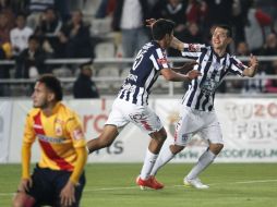 Acción del partido entre Pachuca y Morelia en el Estadio Hidalgo. EFE / D. Martínez