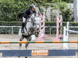 El binomio formado por Jacobo Saaib e 'Iturbe' durante su participación en la prueba libre a 1.40 metros. EL INFORMADOR / A. Hernández