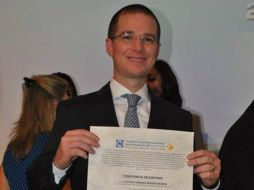 Anaya Cortés destaca la trascendencia del aval a estas reformas. FACEBOOK / Ricardo Anaya