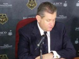 El fiscal general del Estado, Luis Carlos Nájera, confirma lo anterior durante una rueda de prensa que ofreció esta mañana. TWITTER / @FiscaliaJal