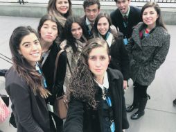 Jóvenes mexicanos participantes de la 59 Comisión de la Condición Jurídica y Social de la Mujer en la ONU. ESPECIAL /