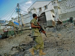 Agentes de seguridad controlan todo el edificio. AFP / M. Abdiwahab