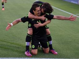 Javier 'Chicharito' Hernández anotó el único gol del partido al minuto 13 de juego. AFP / M. Ralston