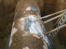 Luego de 32 horas de trabajos, personal técnico y operativo del SIAPA logró concluir la reparación de la fuga. TWITTER / @pacoayon