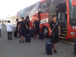 El cuadro dirigido por Reinoso ya viajó a Nuevo León para este partido. TWITTER / @ClubTiburones