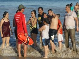 Protección Civil realiza vigilacia permanente de las principales playas del estado. ESPECIAL / Proteccion Civil Jalisco
