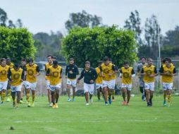 Los jugadores de Leones Negros realizan entrenamiento en la Ciudad de México. TWITTER / @LeonesNegrosCF