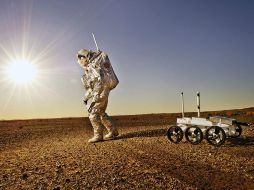 Estiman que para 2033 se podrían enviar los primeros astronautas a la órbita de Fobos, una de las lunas de Marte y en 2039 pisar Marte. EFE / ARCHIVO