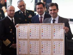 El secretario de Gobernación estuvo en el evento de impresión de boletas. SUN / C. Blanquet