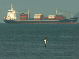 El buque 'Mu Du Bong', que llegó desde Cuba, encalló al golpear un arrecife, a 13 kilómetros al norte de Tuxpan. EL INFORMADOR / ARCHIVO