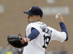 Aníbal Sánchez permitió tres hits y otorgó dos boletos en seis y dos tercios de entradas, con seis ponches. AP / C. Osorio