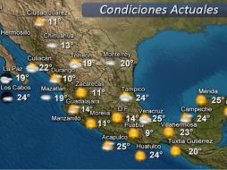 Las lluvias son provocadas por la entrada de humedad del océano Pacífico, Golfo de México y Mar Caribe aunado al calentamiento diurno. ESPECIAL / smn.cna.gob.mx/