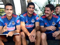 Jair Pereira (centro) con sus compañeros de equipo durante un entrenamiento anterior. MEXSPORT / ARCHIVO