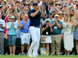 Spieth es el primer campeón de un Masters que lidera en cada ronda. AFP / J. Squire