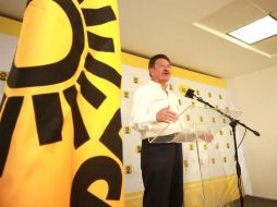 Carlos Navarrete denuncia a López Obrador de usar los comicios de este 2015 para adelantar su tercera campaña presidencial. SUN / A. Hernández