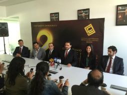 El presidente del CCEJJ, Jesús López Mercado, presenta a los cinco finalistas y sus innovadoras empresas. FACEBOOK / ccejj