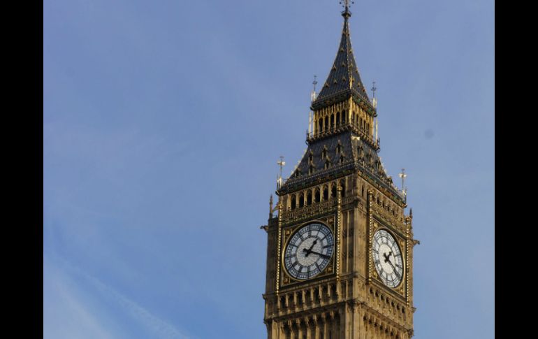 El Big Ben, es el nombre del reloj situado en Reino Unido, construido entre 1843 y 1859. NTX / ARCHIVO