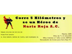 Los fondos que logren juntarse en la carrera serán de ayuda para la construcción de la ''Escuela Nariz Roja''. FACEBOOK / NarizRojaAC