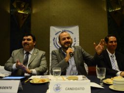 Villanueva sostuvo un encuentro con la Unión Jalisciense de Agrupaciones de Ingenieros. ESPECIAL / Ricardo Villanueva