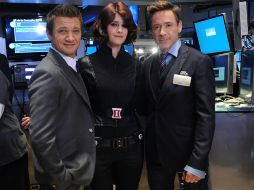 Robert Downey Jr. y Jeremy Renner dieron el campanazo inicial en Wall Street. AFP / B. Barket