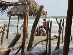 La Conagua prevé olas de entre tres y cuatro metros. NTX / A. Covarrubias