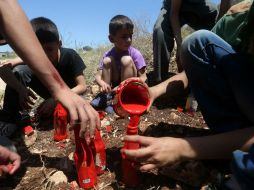 Los niños palestinos son víctima de las violaciones por parte de Israel de los derechos humanos. AFP / J. Astyeh