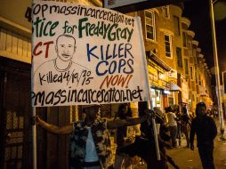 La muerte de Freddie Gray a manos de la policía desató manifestaciones en la ciudad. AFP / A. Burton