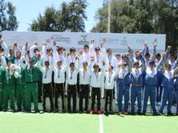 Imagen de la selección Sub 19 varonil con la medalla de oro. TWITTER / @CODEJALISCO