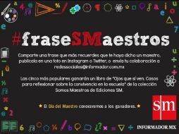 Los ganadores serán anunciados el 15 de mayo y el premio será enviado a domicilio. ESPECIAL /