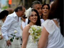 Asistentes a Dîner en Blanc 2014. EL INFORMADOR / F. Atilano